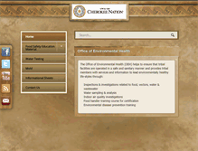 Tablet Screenshot of oeh.cherokee.org