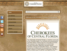 Tablet Screenshot of centralflorida.cherokee.org